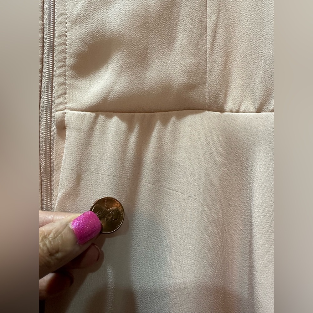 Birdy Grey SPENCE CONVERTIBLE DRESS CHIFFON PALE BLUSH Small Slit NEW NWT - Picture 6 of 6